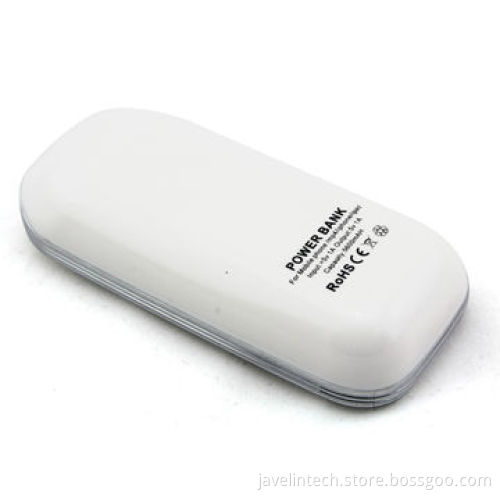 Power bank with 4,000/4,400/5,200mAh power indicators and 5 colors uses ABS material